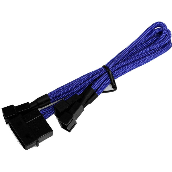 Aerocool EN54959 4-pin 3x 3-pin Черный, Синий кабельный разъем/переходник