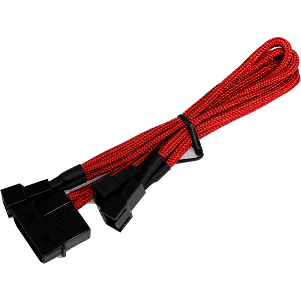 Aerocool EN54966 4-pin 3x 3-pin Черный, Красный кабельный разъем/переходник