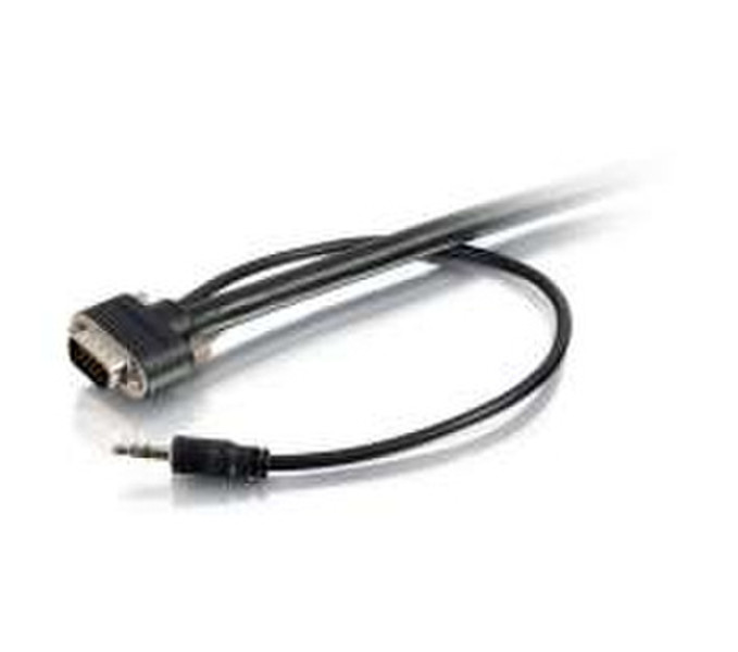 C2G 1ft VGA + 3.5mm 0.3m VGA (D-Sub) + 3.5mm VGA (D-Sub) + 3.5mm Schwarz