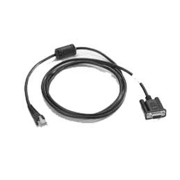 Zebra RS232 Cable for cradle Host Черный сигнальный кабель
