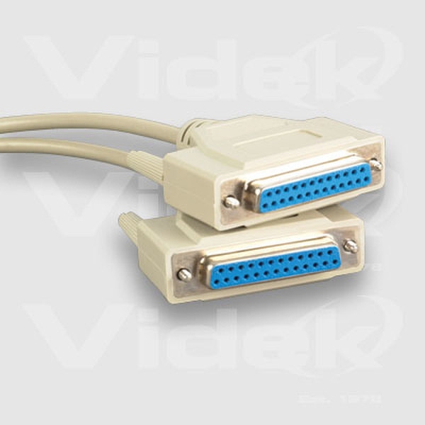 Videk DB25F to DB25F Null Modem Cable 5m 5m Netzwerkkabel