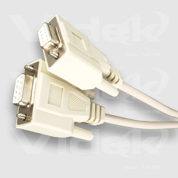 Videk DB9F to DB9F Null Modem Cable 15m 15m networking cable