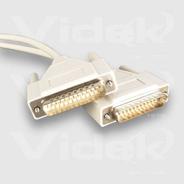 Videk DB25M to DB25M Parallel Transfer Cable 3m 3m Netzwerkkabel