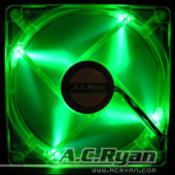 AC Ryan Blackfire4 UV LEDFan - 120mm UVGreen / 4x UV LED