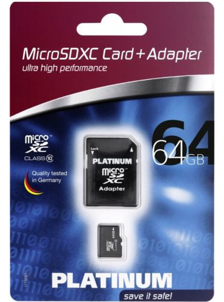 Platinum 64GB micro SDXC 64ГБ MicroSDXC Class 10 карта памяти