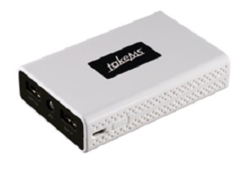 takeMS TMB-PX-6600 Литий-ионная (Li-Ion) 6600мА·ч Черный, Белый внешний аккумулятор