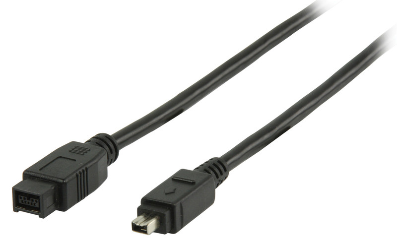 Valueline VLCP62500B2.00 2м 4-p 9-p Черный FireWire кабель