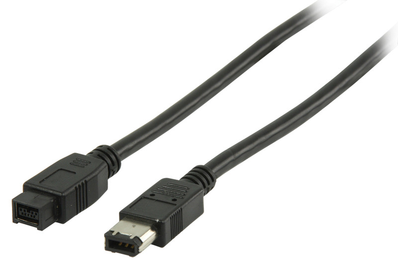 Valueline VLCP62600B2.00 2m 6-p 9-p Black firewire cable