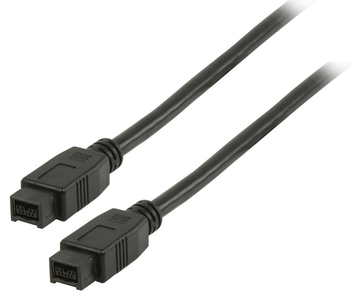 Valueline VLCP62700B2.00 2m 9-p 9-p Black firewire cable