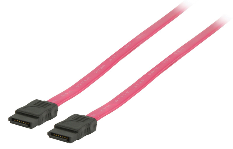 Valueline VLCP73100R05 0.5m SATA III 7-pin SATA III 7-pin Rot SATA-Kabel