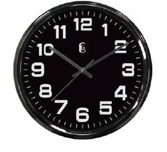 Geneva Décor Wall Quartz wall clock Kreis Schwarz