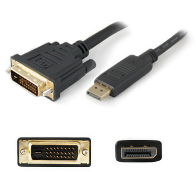 Add-On Computer Peripherals (ACP) DISPLAYPORT2DVI6F 1.82m DisplayPort DVI Schwarz Videokabel-Adapter