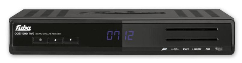 Fuba ODE712HD Satellite Black TV set-top box