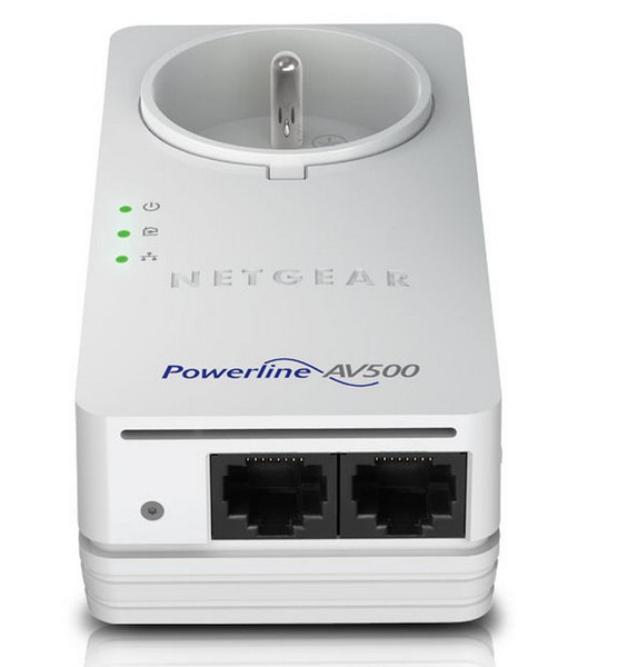 Netgear XAVT5602 500Mbit/s Eingebauter Ethernet-Anschluss Weiß 3Stück(e) PowerLine Netzwerkadapter
