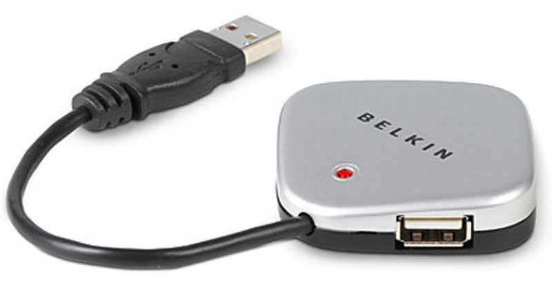 Belkin F5U407V 480Mbit/s Silber Schnittstellenhub