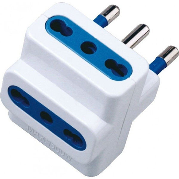 Techly Triple Adapter Plug 16A White IPW-IC213 power plug adapter