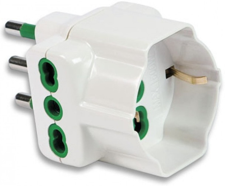 Techly Triple Schuko Adapter-Plug 2P+E-socket 2P+E 16A IPW-TRP16-2WK power plug adapter