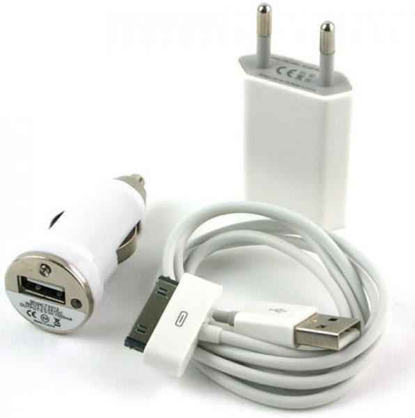 Techly IPW-USB-KIT Innenraum Weiß Ladegerät für Mobilgeräte