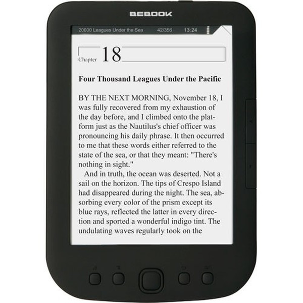 BeBook PURE 6" 4GB Black e-book reader