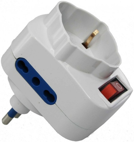 Techly Adapter with Rotating Plug 16A IUPS-PCP-2R