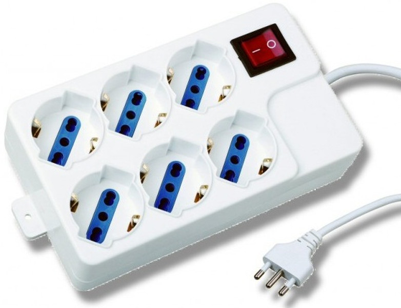 Techly Universal Power Strip 6 sockets 16A IUPS-PCP-44A