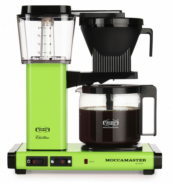 Moccamaster KBGC982 AO freestanding Semi-auto Drip coffee maker 1.25L 10cups Green