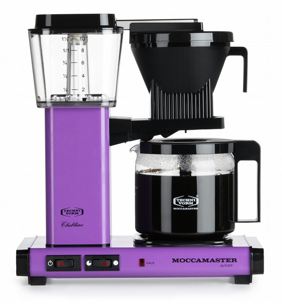 Moccamaster KBGC982 AO freestanding Semi-auto Drip coffee maker 1.25L 10cups Purple
