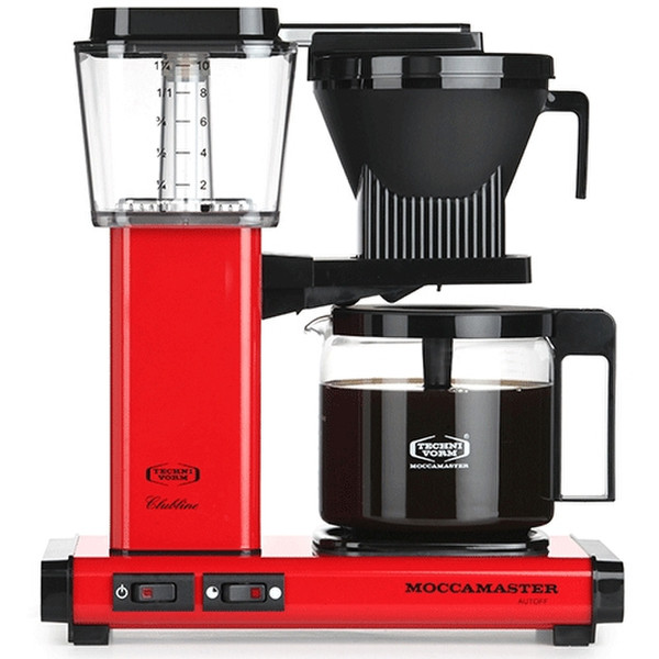 Moccamaster KBG741 AO Drip coffee maker 1.25L 10cups Red