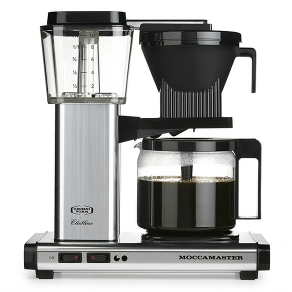 Moccamaster KBG741 freestanding Fully-auto Drip coffee maker 1.25L 10cups Black,Silver