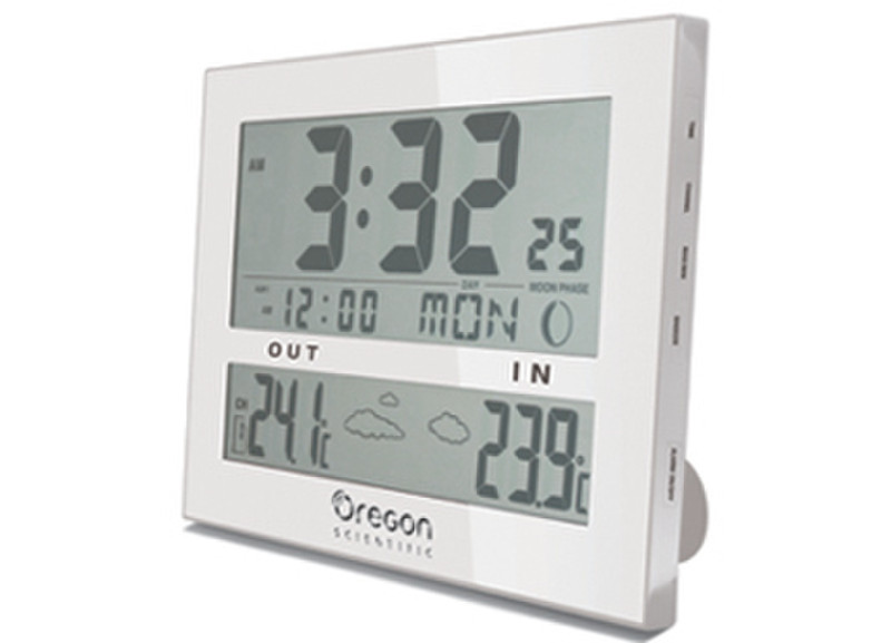 Oregon Scientific JW102-W Digital wall clock Квадратный Белый настенные часы