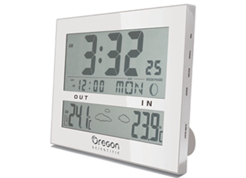 Oregon Scientific JW102-W Digital wall clock Square White wall clock