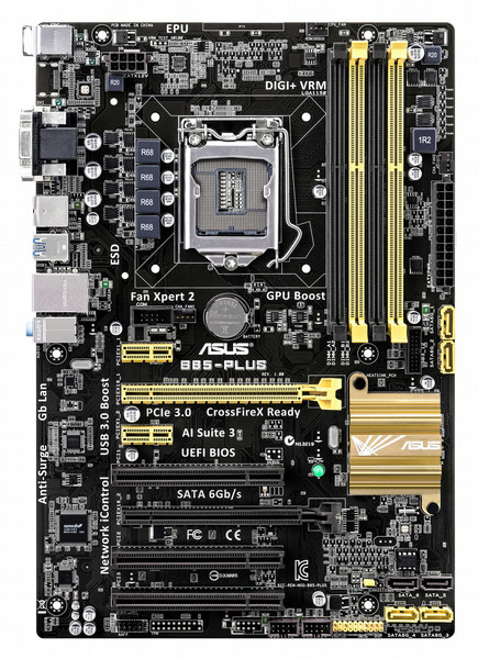 ASUS B85-PLUS Intel B85 Socket H3 (LGA 1150) ATX motherboard