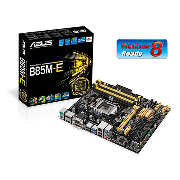ASUS B85M-E Intel B85 Socket H3 (LGA 1150) Micro ATX motherboard