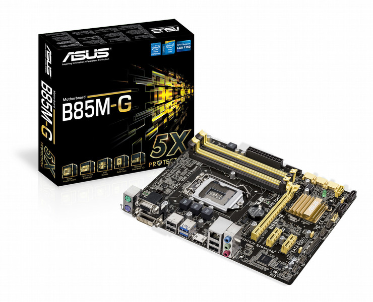 ASUS B85M-G Intel B85 Socket H3 (LGA 1150) Micro ATX motherboard