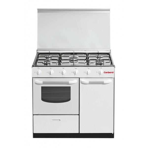 Corbero CC5GB90W Freistehend Gas hob Weiß Küchenherd