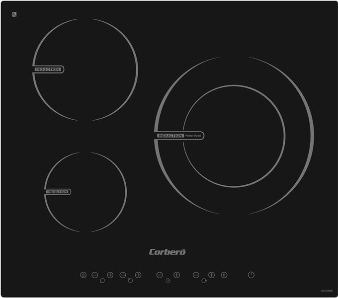 Corbero CCV3IN60 Eingebaut Electric hob Schwarz Kochfeld