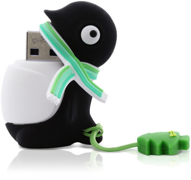 Bone Collection PINGUNEGROC/BUF 4ГБ USB 2.0 Type-A Черный, Зеленый, Белый USB флеш накопитель