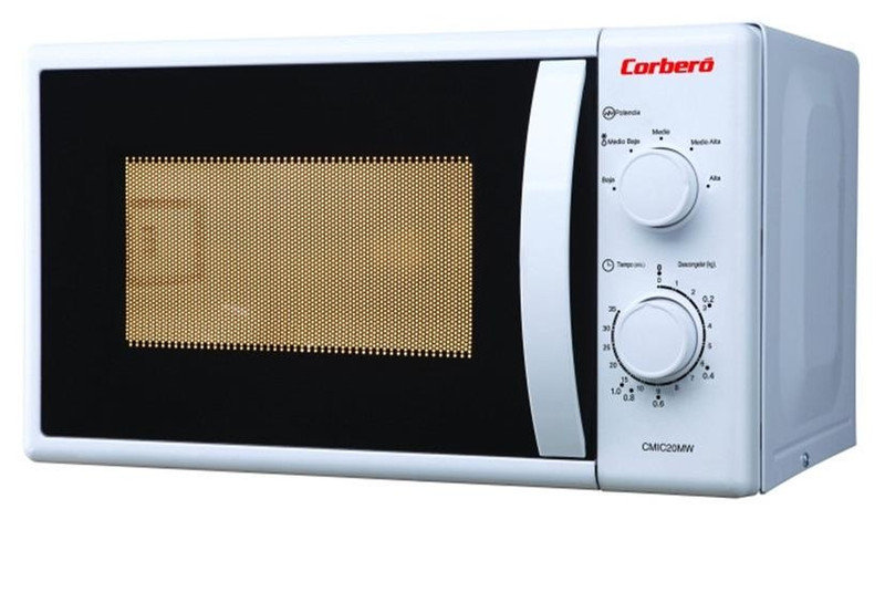 Corbero CMIC20MGW Countertop 20L 700W White microwave