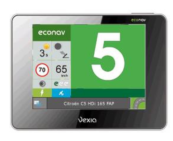 Vexia Econav 380 Фиксированный 3.5" Сенсорный экран 112г Черный