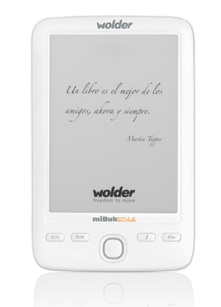 Wolder miBuk Style 6" 4ГБ Белый электронная книга