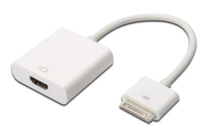ASSMANN Electronic DB-600301-002-W 0.2м Apple 30-p HDMI Белый дата-кабель мобильных телефонов