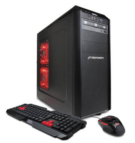 CyberpowerPC GXI480 3GHz i5-4430 Desktop Schwarz, Rot PC PC