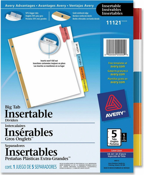 Avery 11121 5pc(s) divider