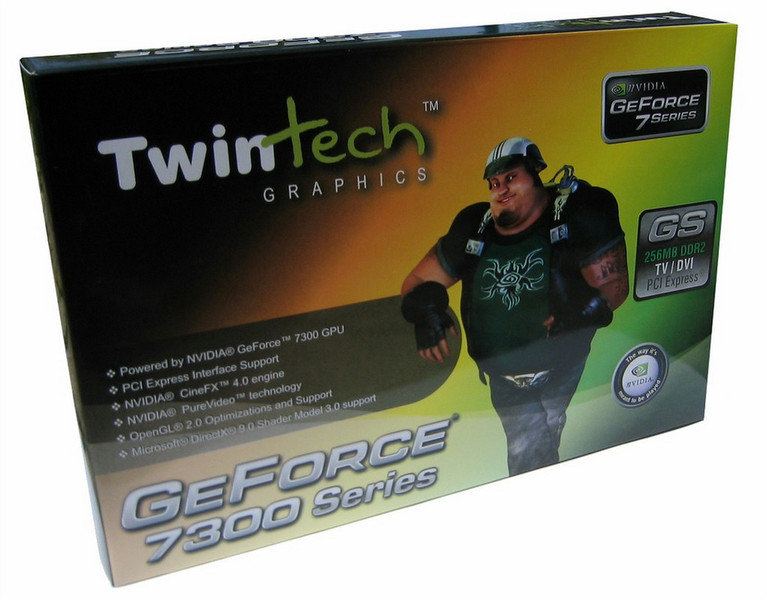 Twintech Geforce 7300 GS GeForce 7300 GS 0.25GB GDDR2 graphics card