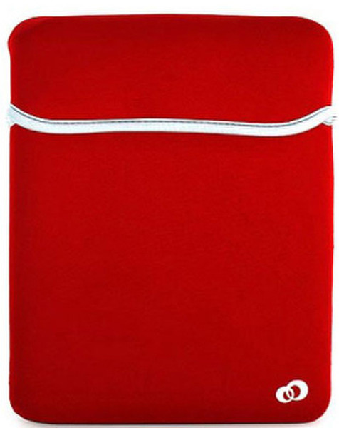 Kroo ND10MDKR 10Zoll Sleeve case Schwarz, Rot Notebooktasche