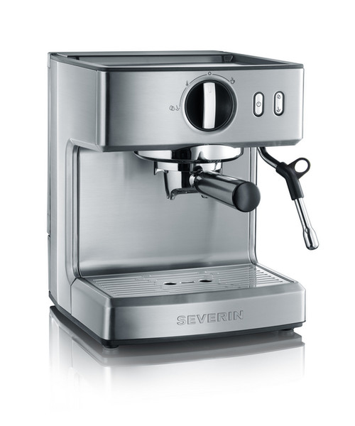 Severin KA 5990 Espressomaschine 2.1l 2Tassen Schwarz, Edelstahl Kaffeemaschine