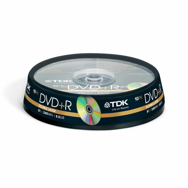 TDK T-19924 8.5GB DVD+R 10Stück(e) DVD-Rohling