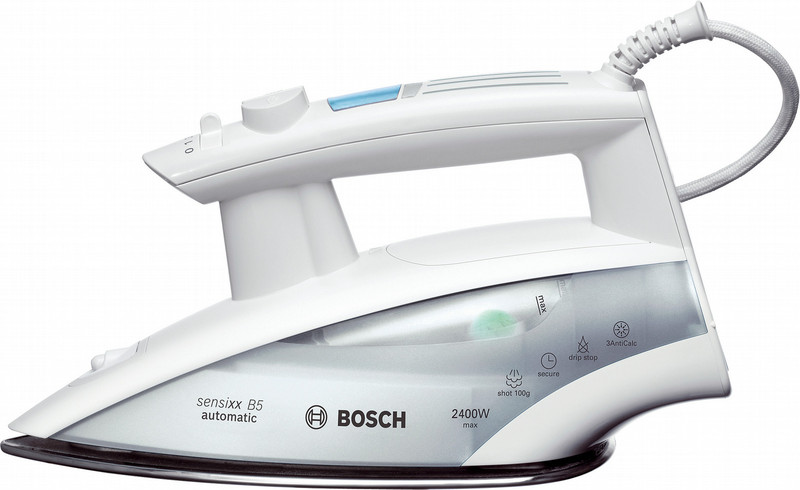 Bosch Sensixx Automatic Iron Trocken- & Dampfbügeleisen Silber, Weiß