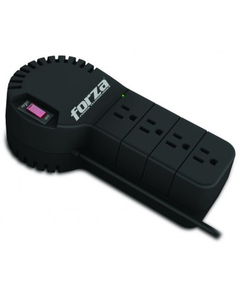 Forza Power Technologies FVR-1001M 4AC outlet(s) 120V Black surge protector