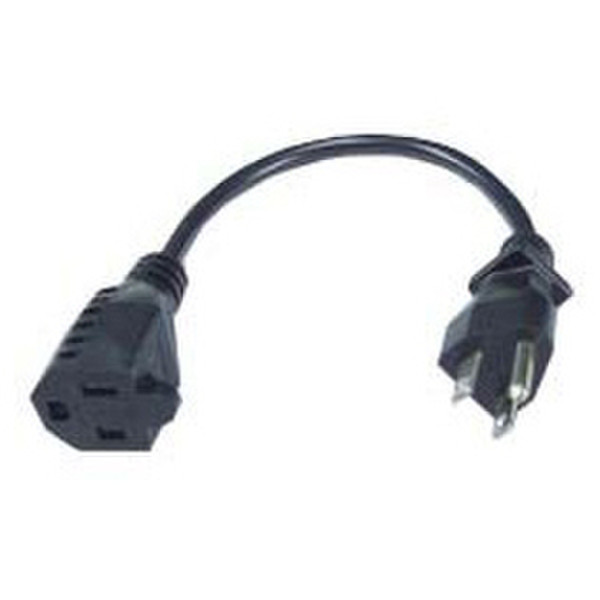 QVS PP-ADPT 0.25m Black power cable